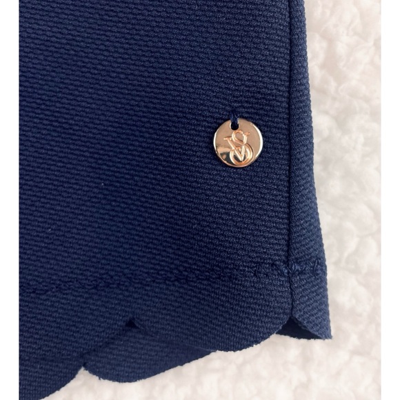 VICTORIA’S SECRET • Navy Blue Scallop Trim One Shoulder One-Piece Swim Dress - Picture 11 of 16